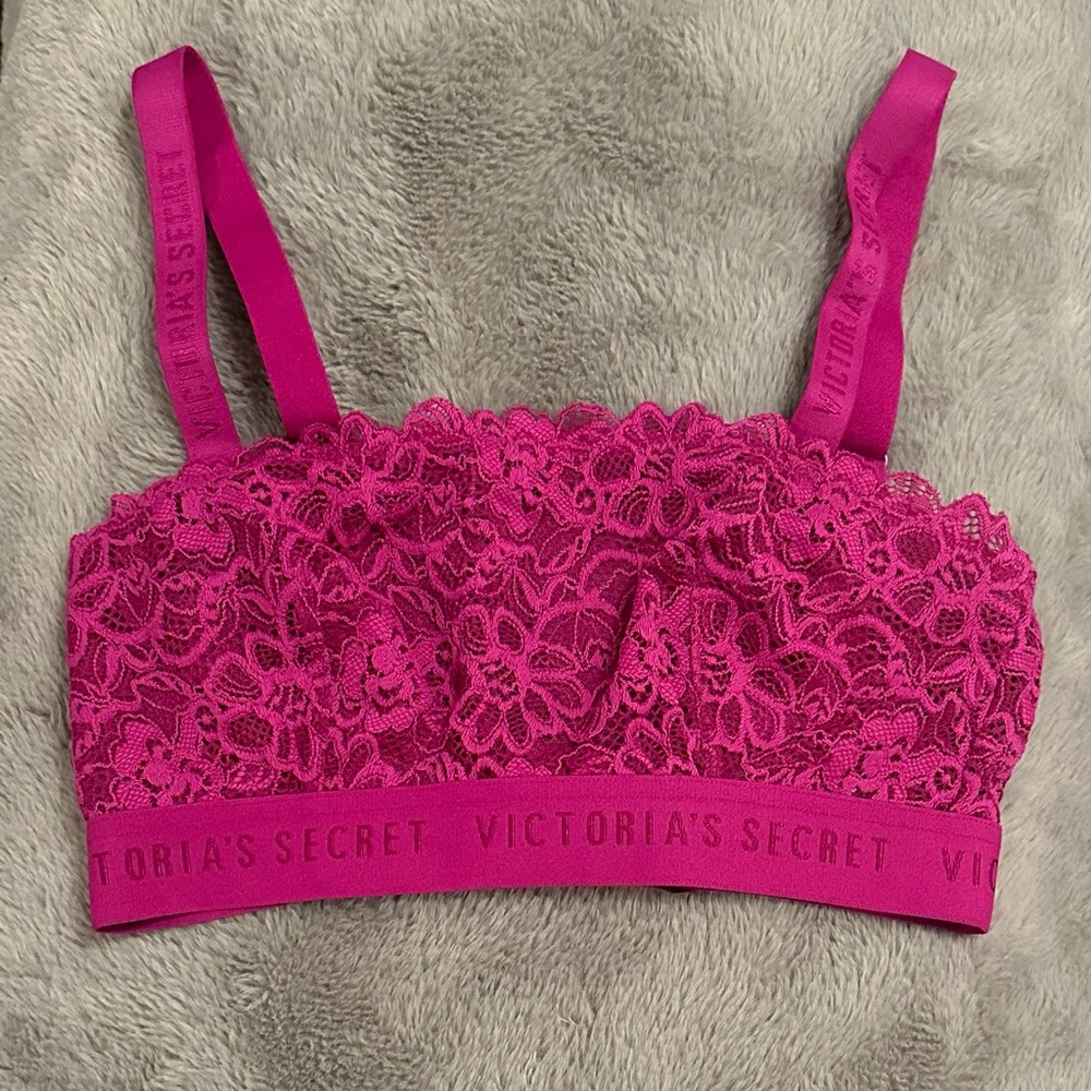 Victoria’s Secret Magenta Pink Lace Bralette XS